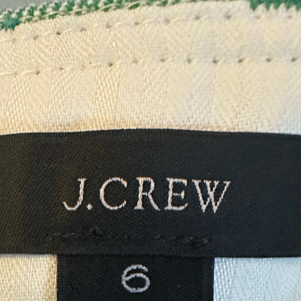 J.Crew Green Linen Blend Button Front Midi Skirt 6 casual spring skirt - Picture 9 of 9